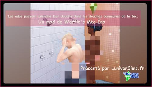 waffle, douches universitaires pour les teen aussi,luniverSims.fr, permet l'entrée à la fac à l'âge ado.jpg