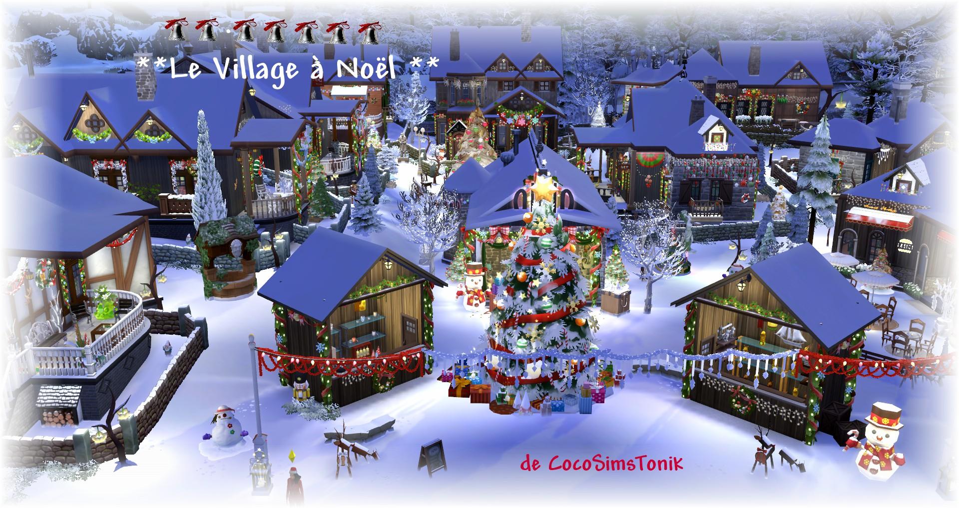 **{**Le village à Noël**}**