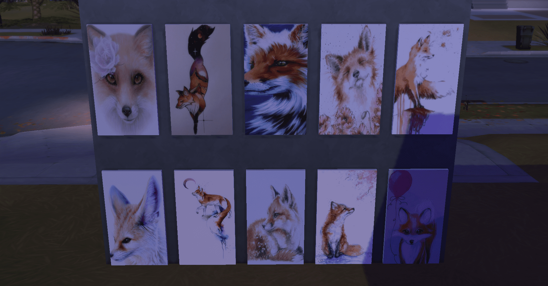 Painting sans cc les renards