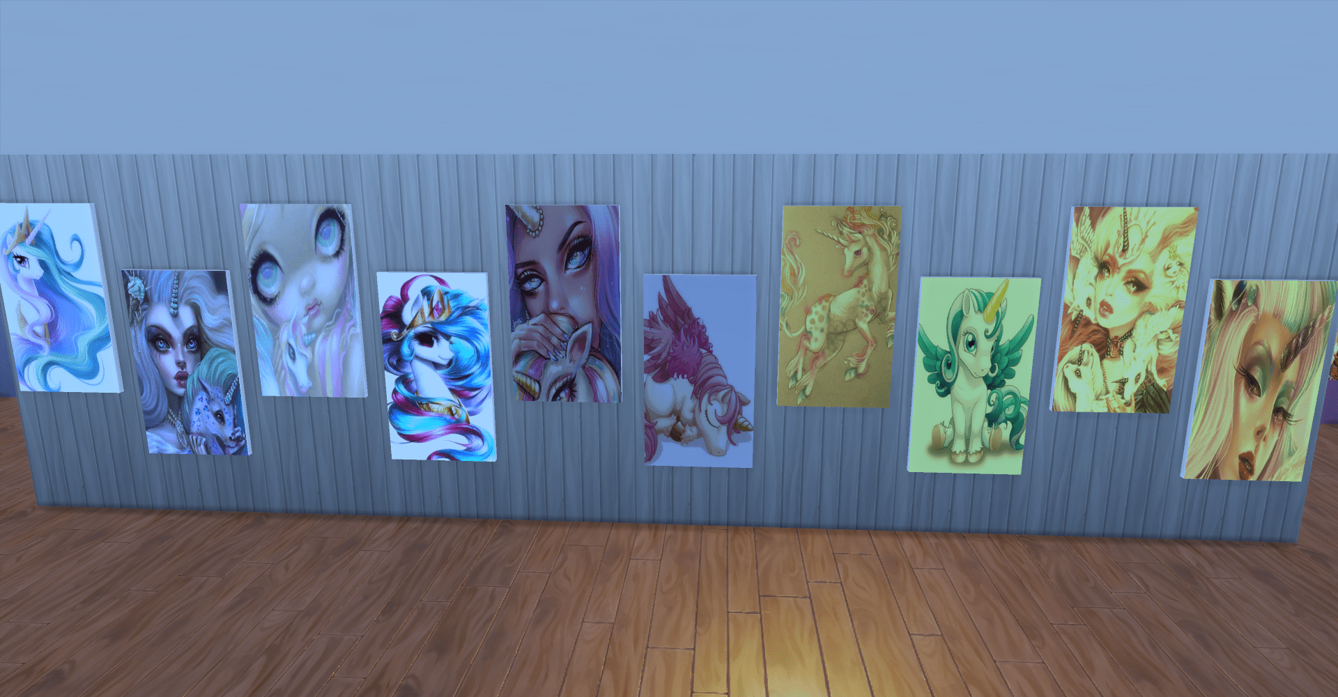 Painting sans cc licornes