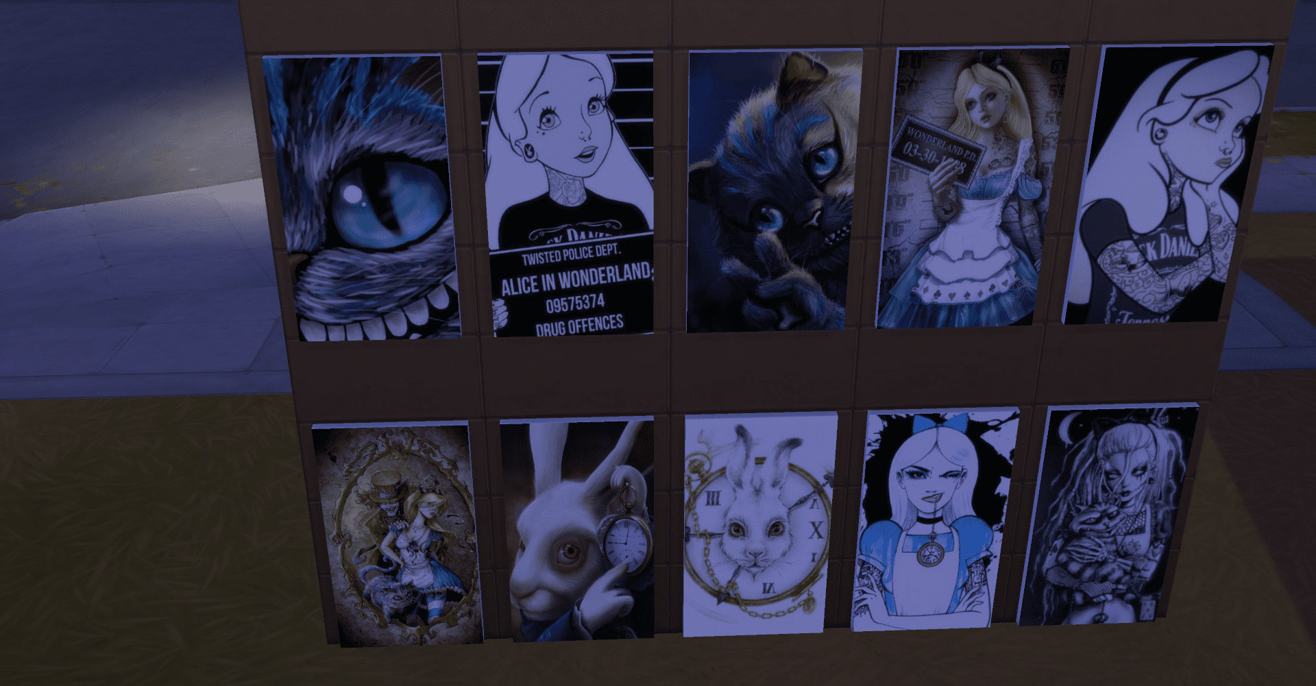 Painting sans cc alice disney