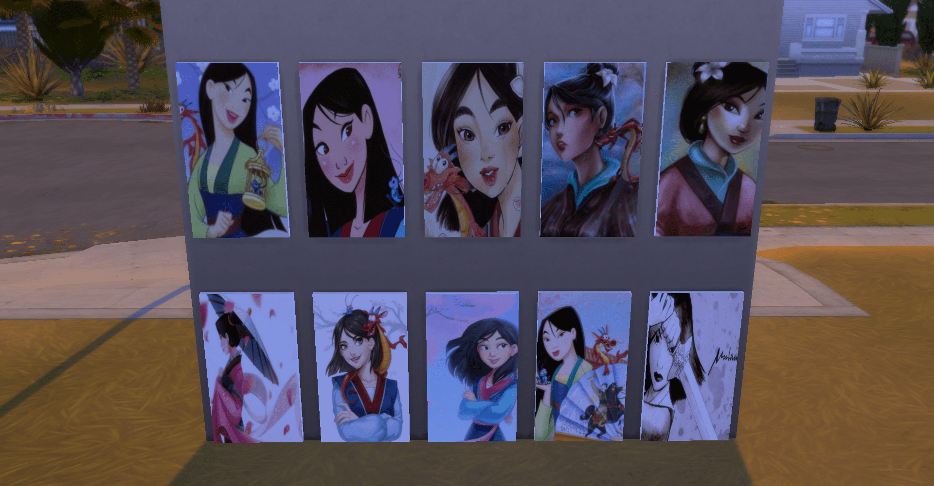 Painting sans cc mulan