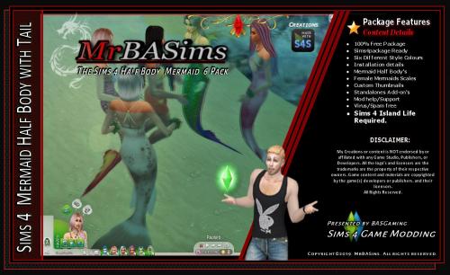 Plus d’informations sur «&nbsp;Mermaid Half Body 6 Pack&nbsp;»