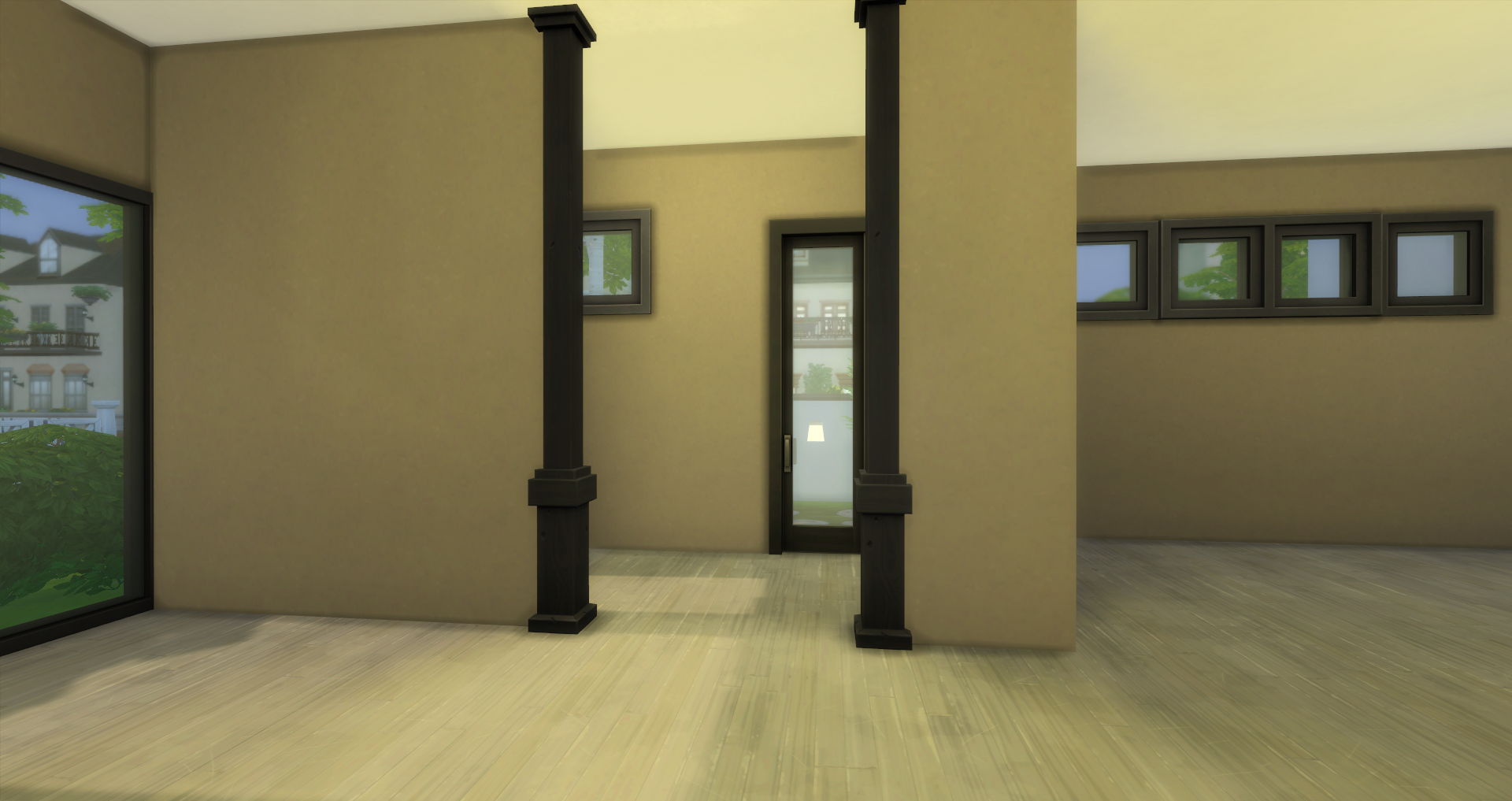 Maison moderne avec le jeu base