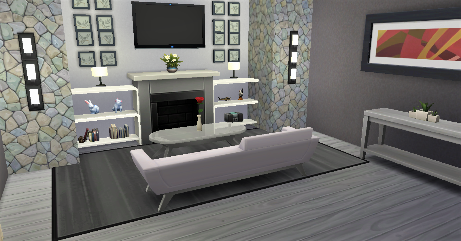 Modern living room base game