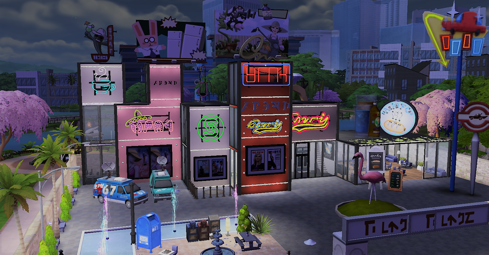 Modern shopping center