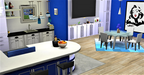 Plus d’informations sur «&nbsp;Blue and modern kitchen&nbsp;»