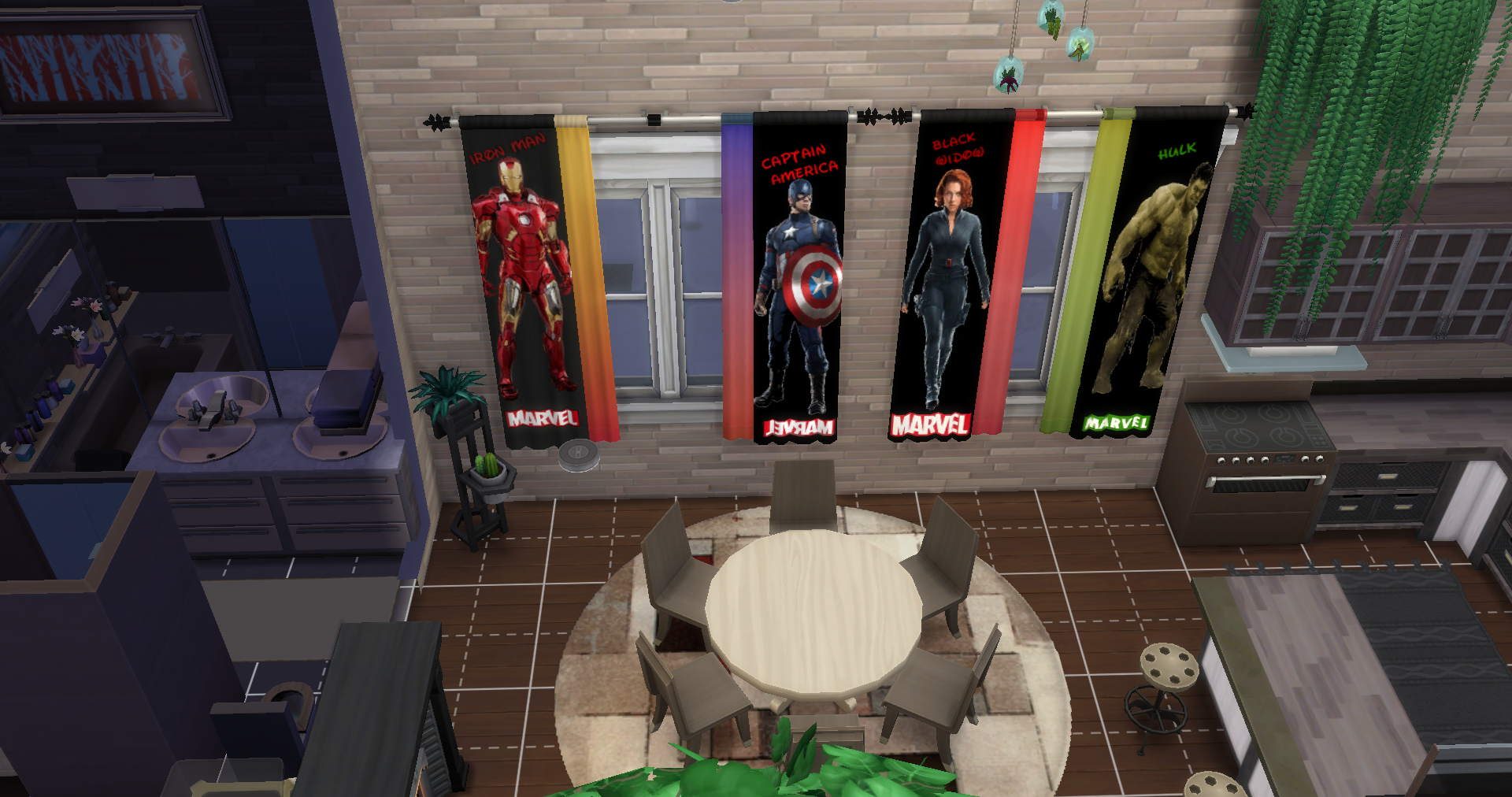 Grand Rideaux Avengers - Base jeu Animaux