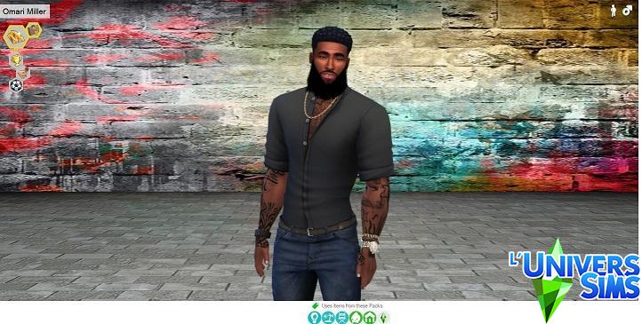 Sexy black male sims Omari