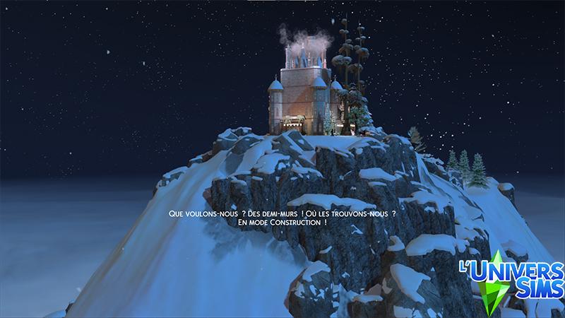 Mont Komorebi 3, écran de chargement (Loading Screen) pour le jeu Sims4 sur le thème du pack "Escapade enneigée". 1.94.147.1030