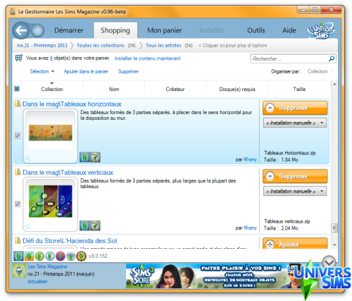 Plus d’informations sur «&nbsp;Gestionnaire Les Sims Magazine&nbsp;»