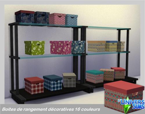 Plus d’informations sur «&nbsp;Boites de rangements décoratives&nbsp;»