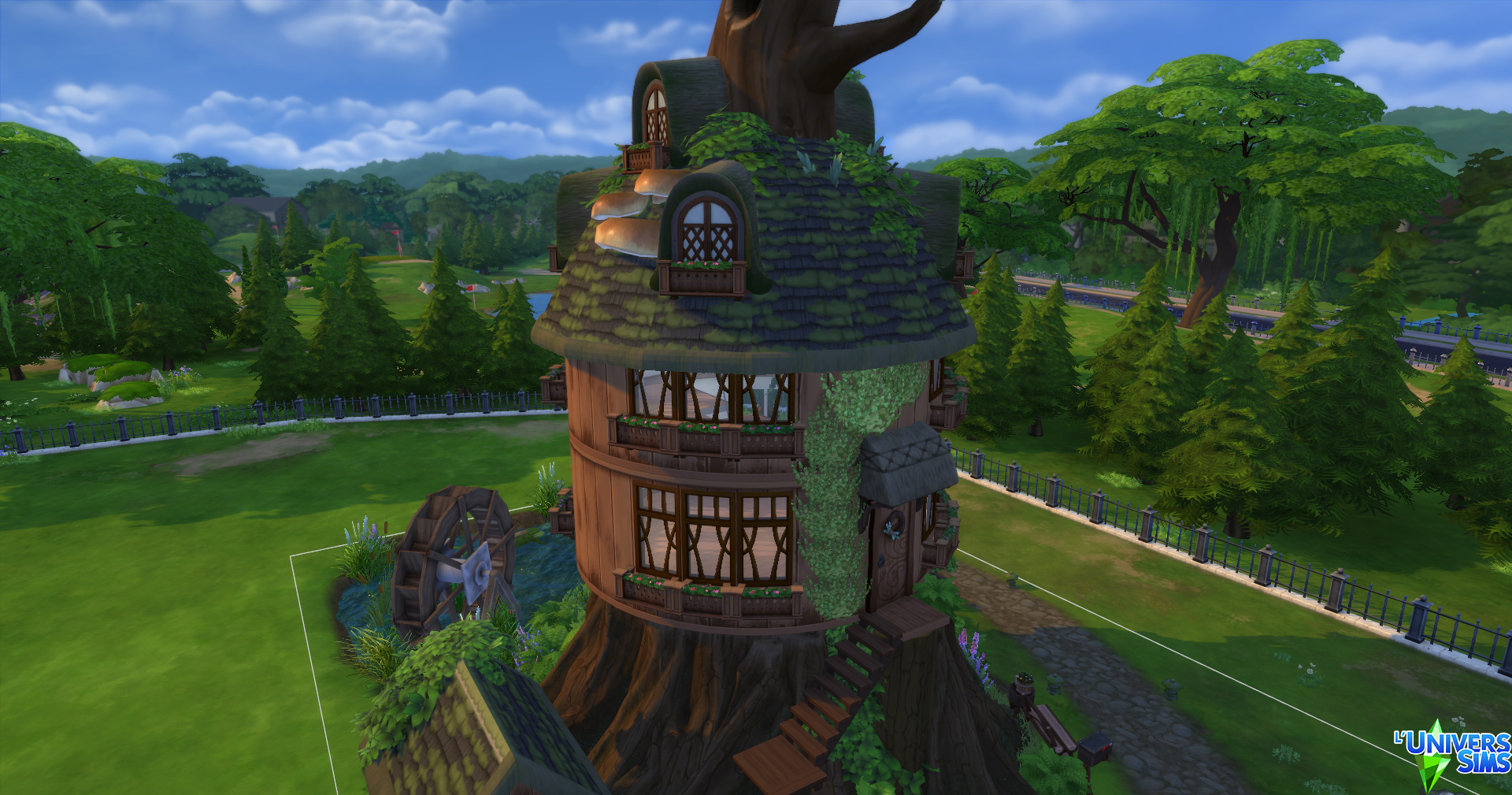 Cabane dans les arbres confortable