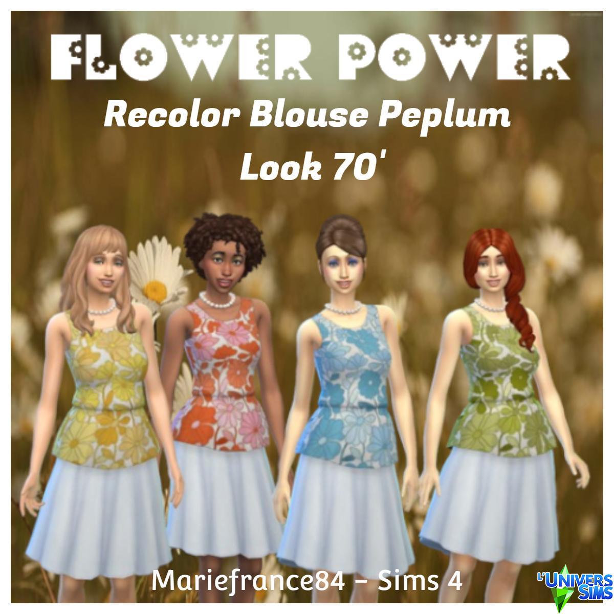 Recolor Blouse Peplum - Look 70'