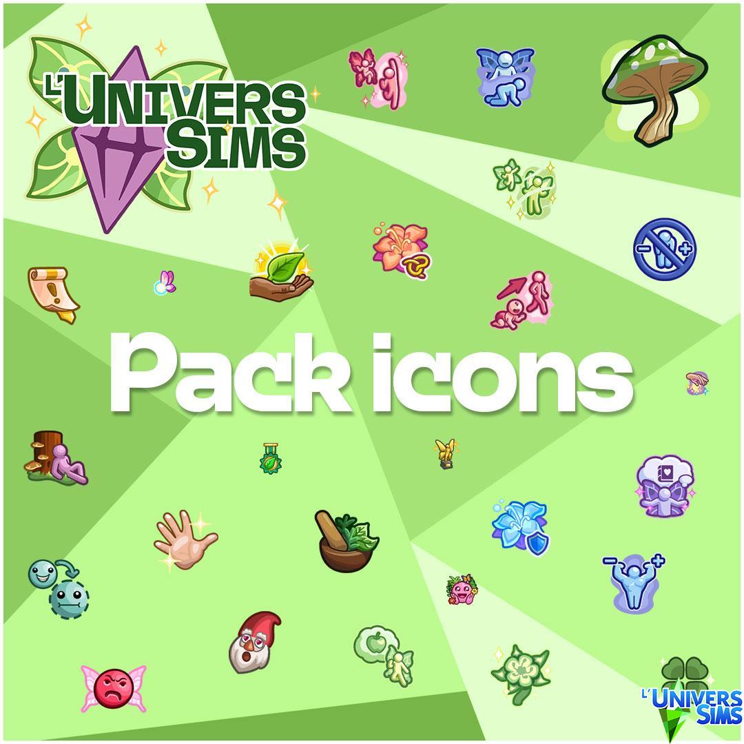 Sims 4 - Nature enchantée / Enchanted By Nature  - EP 19 - Icônes du Pack - Pack's Icons