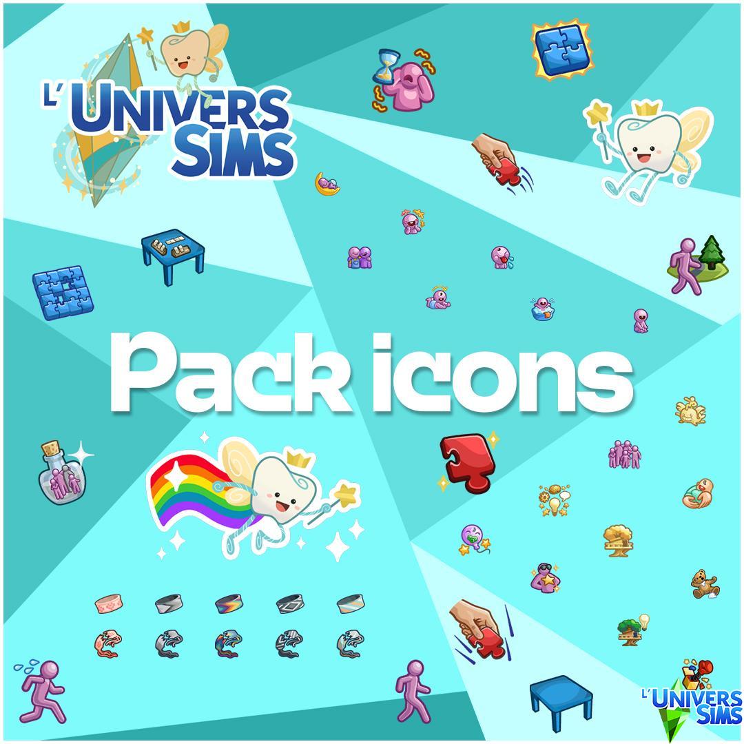Sims 4 - Grandir Ensemble / Growing Together - EP 13 - Icônes du Pack - Pack's Icons