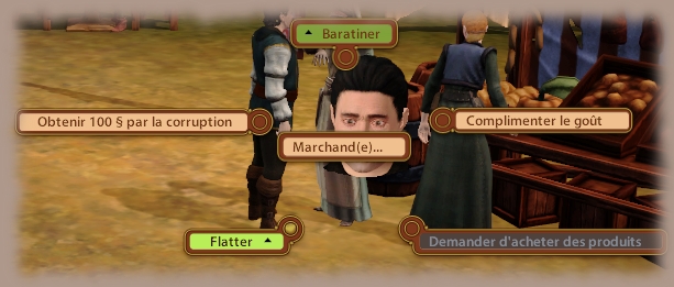 marchand interaction avec clients