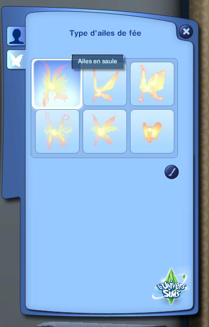 Sims3-Super-Pouvoir- Fanday Lyon - CAS - Ailes de fees 2