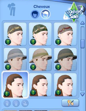 Sims3 Super Pouvoir -  Fanday Lyon - CAS - Coiffures homme 2