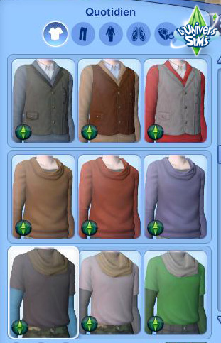 Sims3 Super Pouvoir -  Fanday Lyon - CAS - Vetements Hommes 4