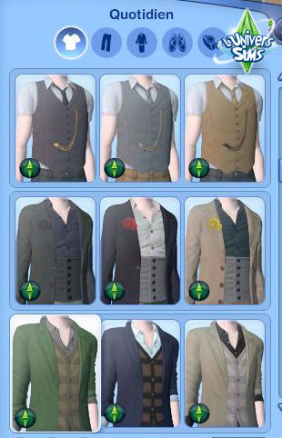 Sims3 Super Pouvoir -  Fanday Lyon - CAS - Vetements Hommes 5