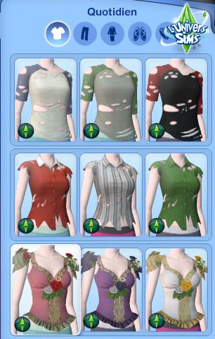 Sims3 Super Pouvoir -  Fanday Lyon - CAS - Vetements femme 1