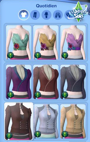 Sims3 Super Pouvoir -  Fanday Lyon - CAS - Vetements femme 2