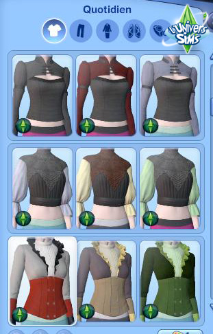 Sims3 Super Pouvoir -  Fanday Lyon - CAS - Vetements femme 3