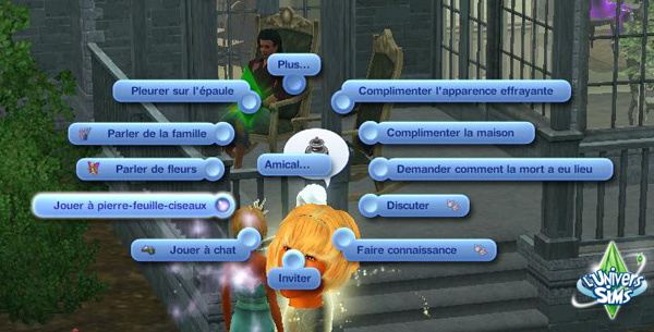 Sims3-Super-Pouvoir- Fanday Lyon - Interactions - jouer a pierre feuille ciseaux