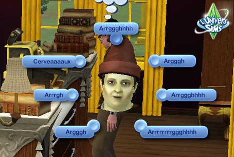 Sims3 Super Pouvoir -  Fanday Lyon -  interactions Zombie 1