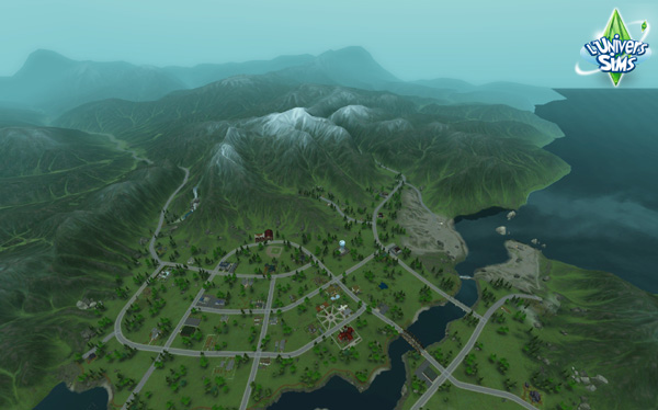 Sims3 Super Pouvoir -  Fanday Lyon -  vues de Moonlight Falls 3