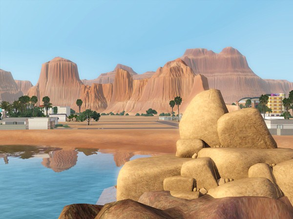 Sims-3-Lucky-Palms-Les-lieux-communautaires - Le lac de Lucky Palms-1