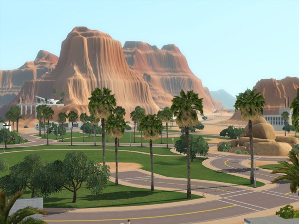 Sims-3-Lucky-Palms-Les-lieux-communautaires - Vue de Lucky Palms-11