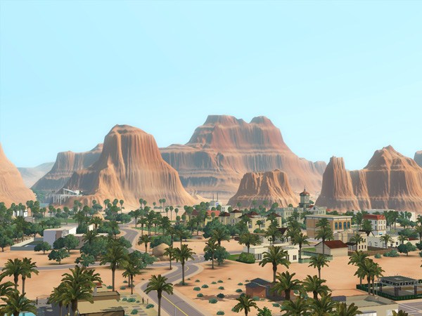 Sims-3-Lucky-Palms-Les-lieux-communautaires - Vue de Lucky Palms-12