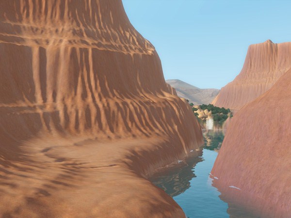 Sims-3-Lucky-Palms-Les-lieux-communautaires - les cascades de Lucky Palms-4