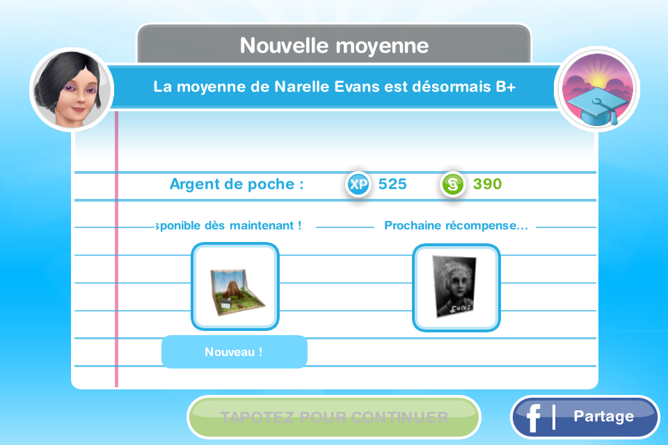 Les Sims Gratuit freeplay école B+