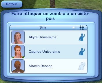 pisto pois menu attaque