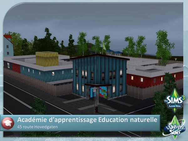 Sims-3-Monde-Aurora-skies-terrains-communautaires-Ecole