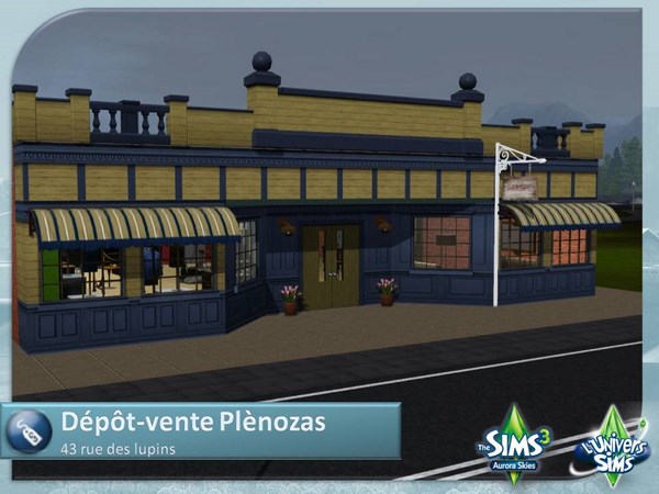 Sims-3-Monde-Aurora-skies-terrains-communautaires-depot-vente