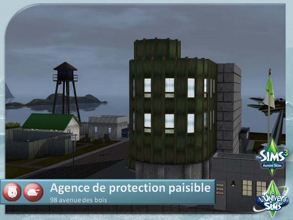 Sims-3-Monde-Aurora-skies-terrains-communautaires-police-armee