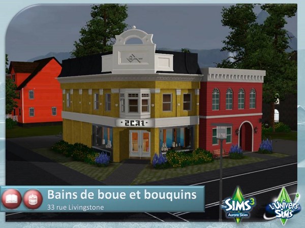 Sims-3-Monde-Aurora-skies-terrains-communautaires-spa-librairie