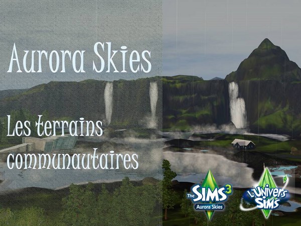 Sims-3-Monde-Aurora-skies-terrains-communautaires-titre