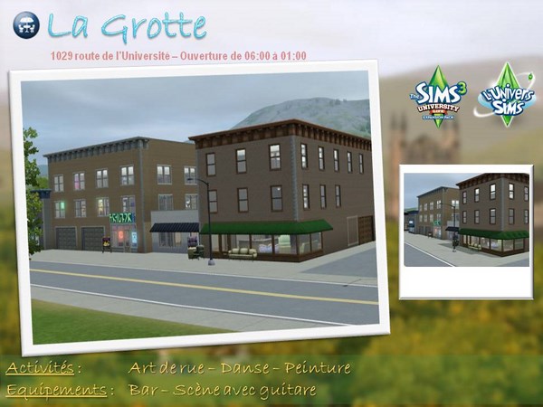 Sims-3-University-Communautaires-La-Grotte