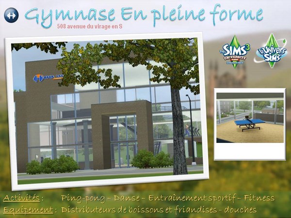 Sims-3-University-Communautaires-gymnase