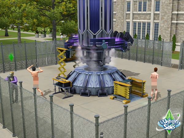 Sims-3-University-machine-test-scientifique-faisceau-rouge-resultat