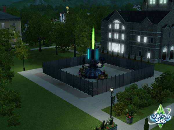 Sims-3-University-machine-test-scientifique-faisceau-vert