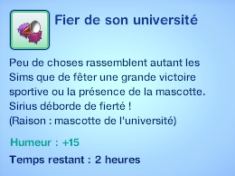 moodlet fier de son universite - mascotte