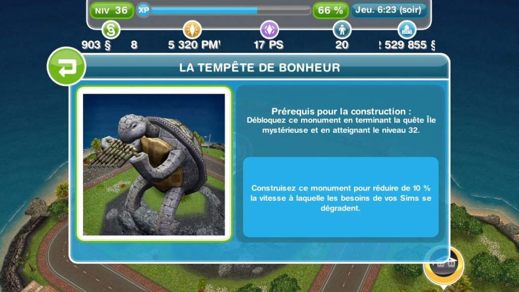 Sims gratuit freeplay île mystérieuse